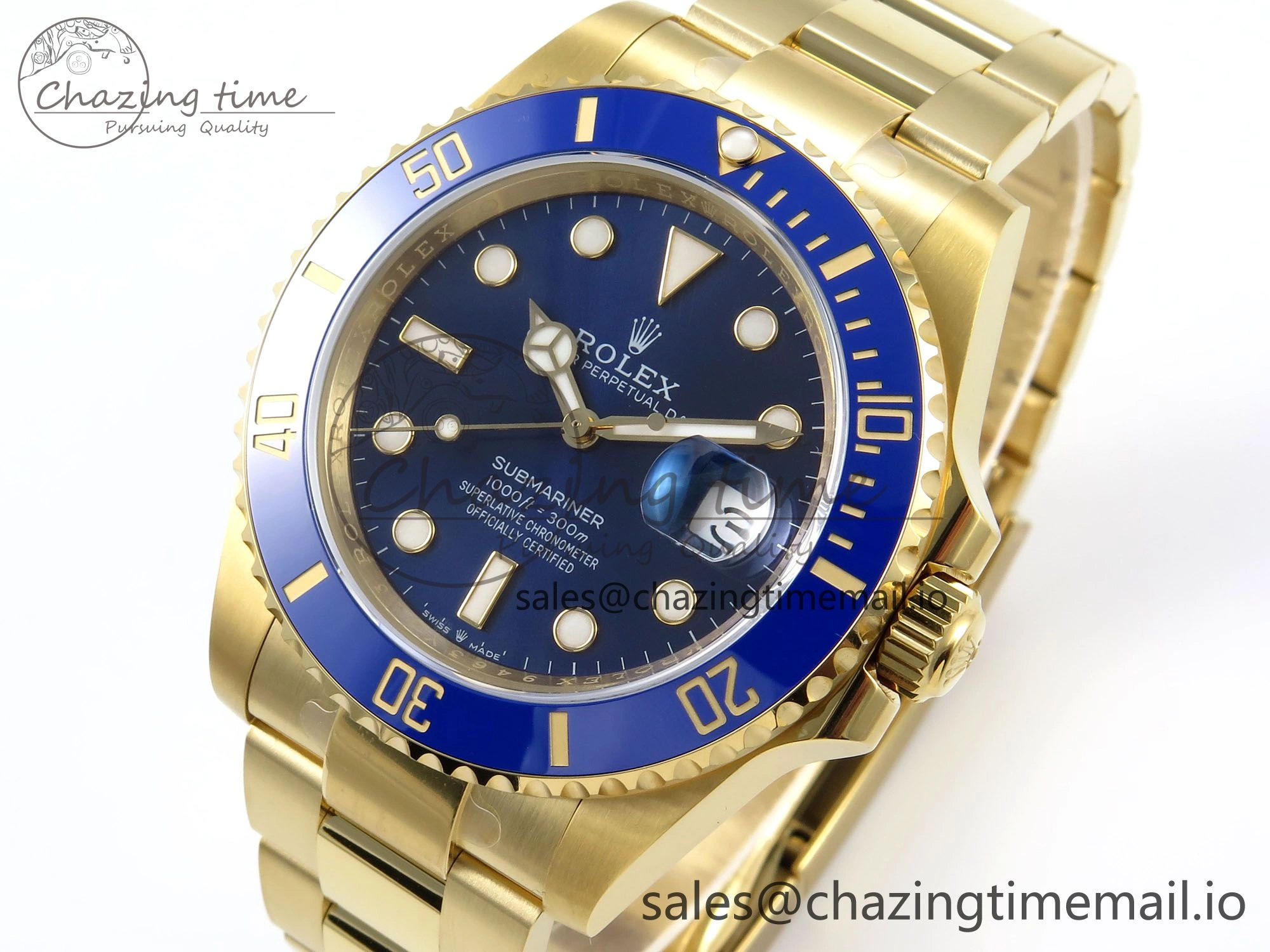 Submariner 41mm 126618 LB TWSF YG Blue Ceramic Blue Dial on YG Bracelet SH MultiPurpose 286