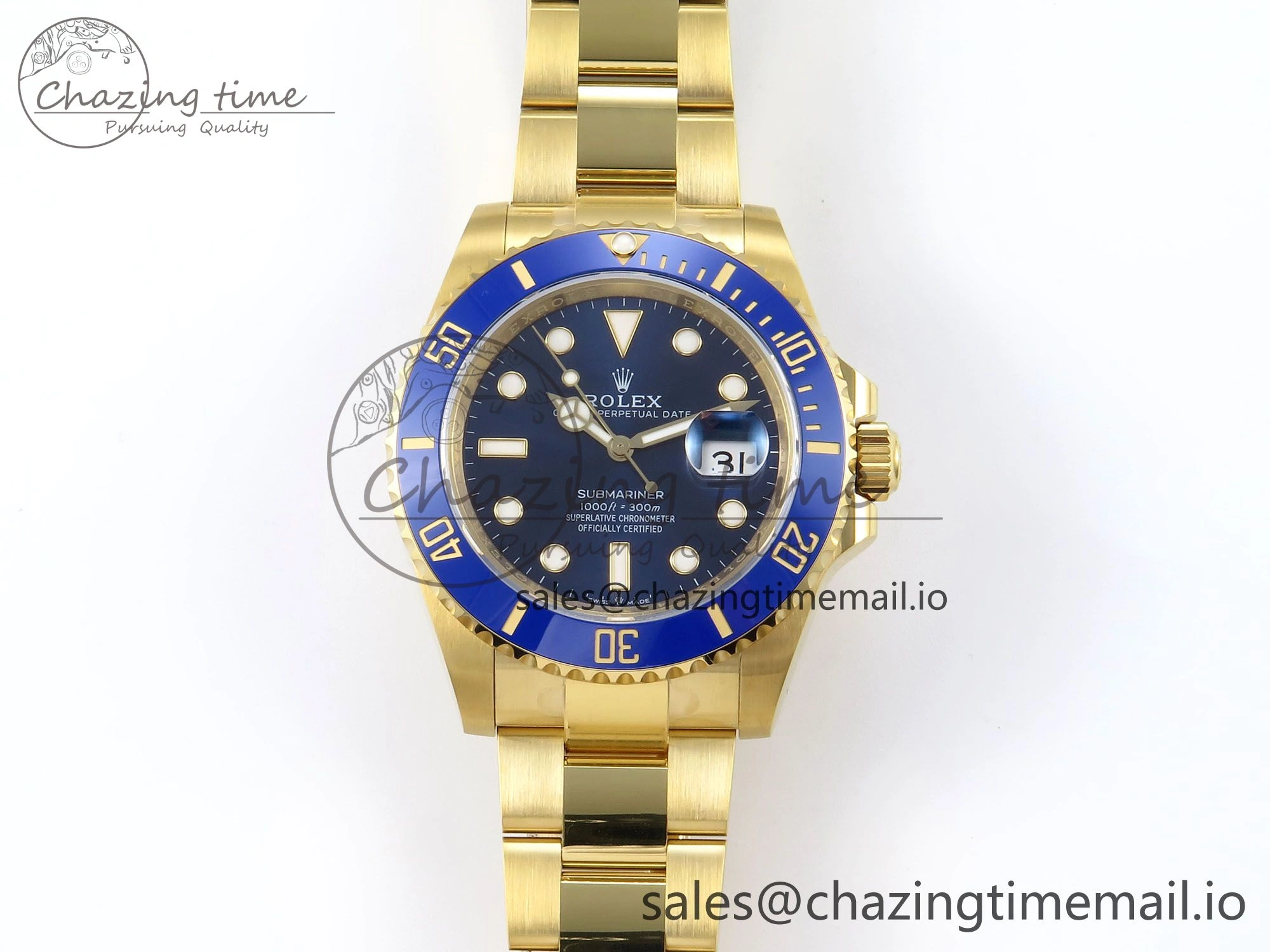 Submariner 41mm 126618 LB TWSF YG Blue Ceramic Blue Dial on YG Bracelet SH MultiPurpose 286