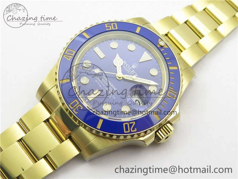 Submariner 41mm 126618 LB YG BP Maker Best Edition Blue Dial on YG Bracelet Elegant 2572
