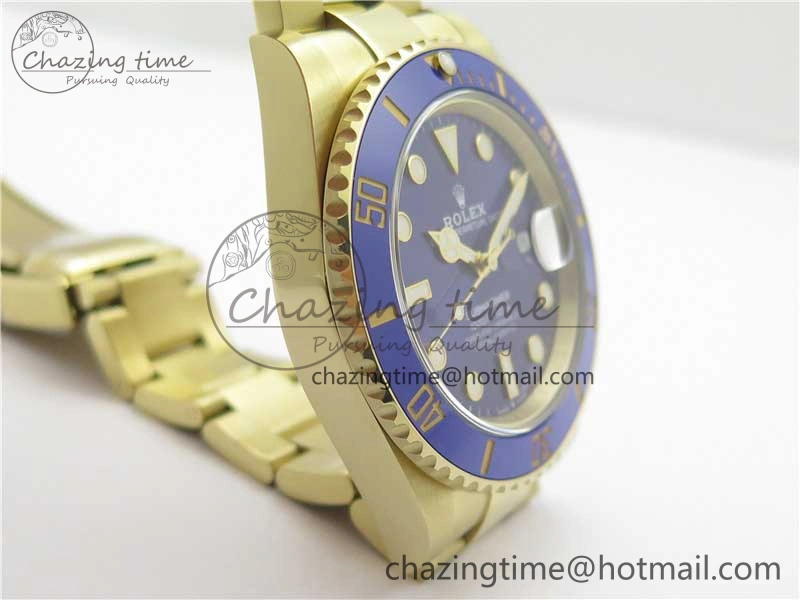 Submariner 41mm 126618 LB YG BP Maker Best Edition Blue Dial on YG Bracelet Elegant 2572