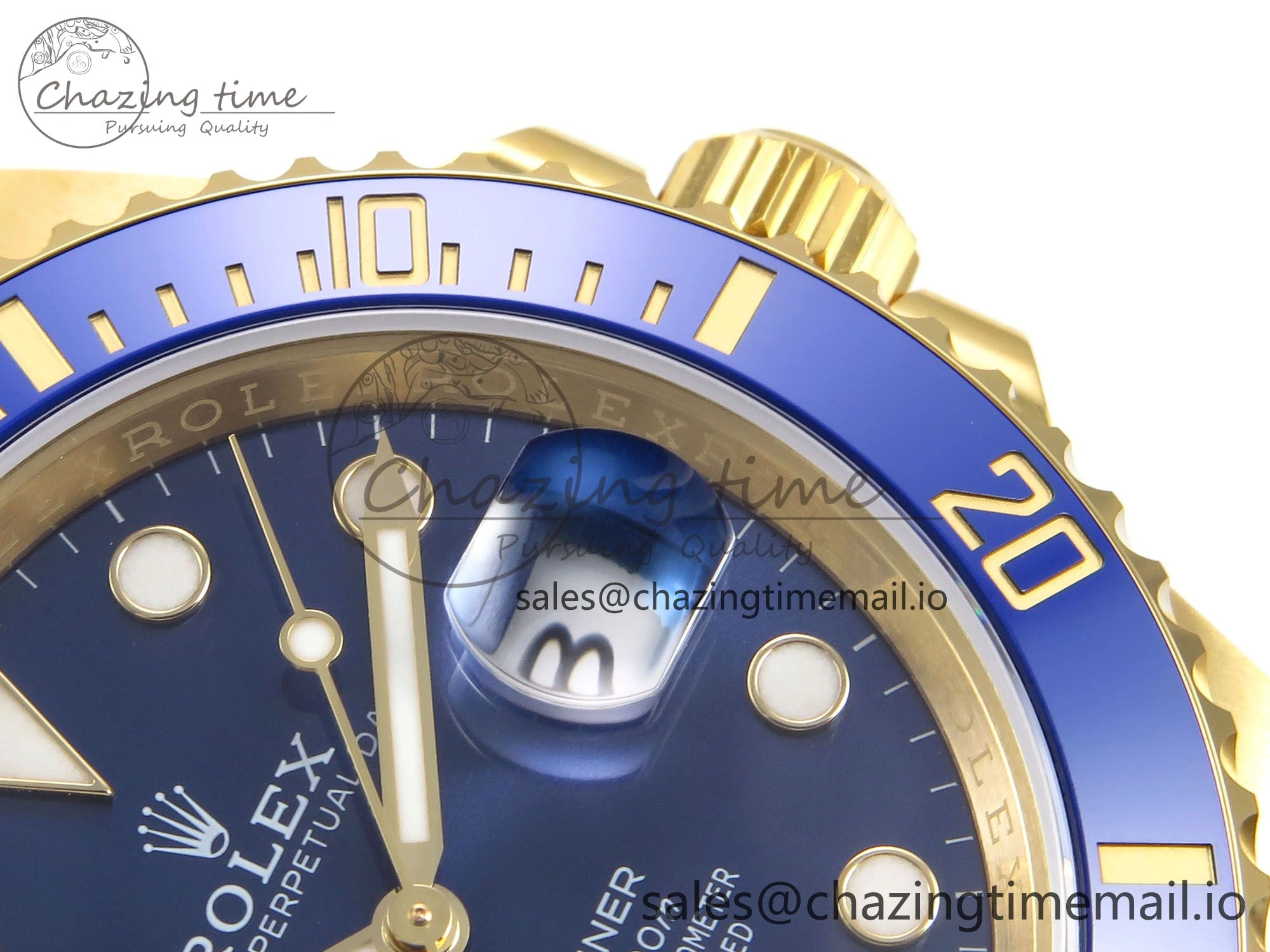 Trendy Submariner 41mm 126618 LB YG EWEF Best Edition Blue Dial on YG Bracelet A 968