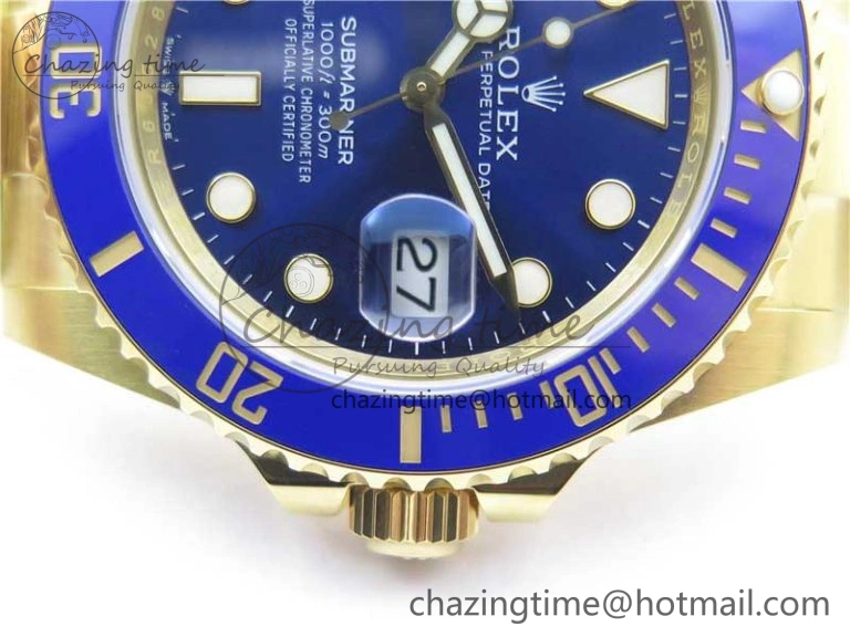 Submariner 41mm 126618 LB YG EWF Blue Dial on YG Bracelet A Trendy 2615