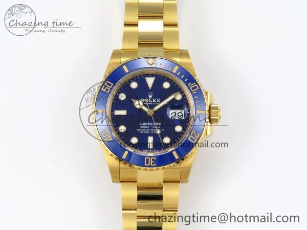 Submariner 41mm 126618 LB YG VSF 1:1 Best Edition Blue Dial on YG Bracelet VS WaterResistant 1706