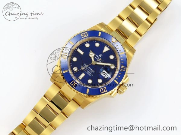 Submariner 41mm 126618 LB YG VSF 1:1 Best Edition Blue Dial on YG Bracelet VS WaterResistant 1706