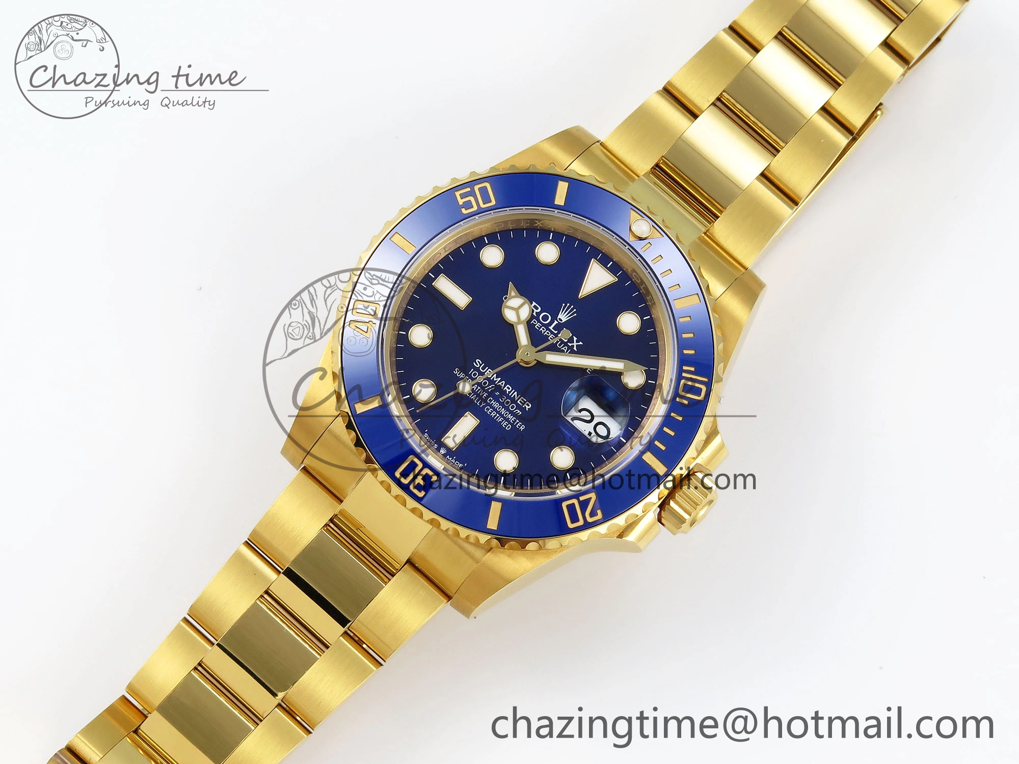 Submariner 41mm 126618 LB YG VSF 1:1 Best Edition Blue Dial on YG Bracelet VS WaterResistant 1706