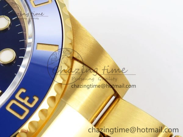 Submariner 41mm 126618 LB YG VSF 1:1 Best Edition Blue Dial on YG Bracelet VS WaterResistant 1706