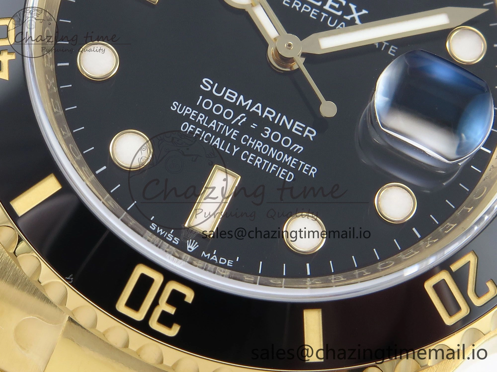 Submariner 41mm 126618 LN TWSF YG Black Ceramic Black Dial on YG Bracelet SH Seasonal 287
