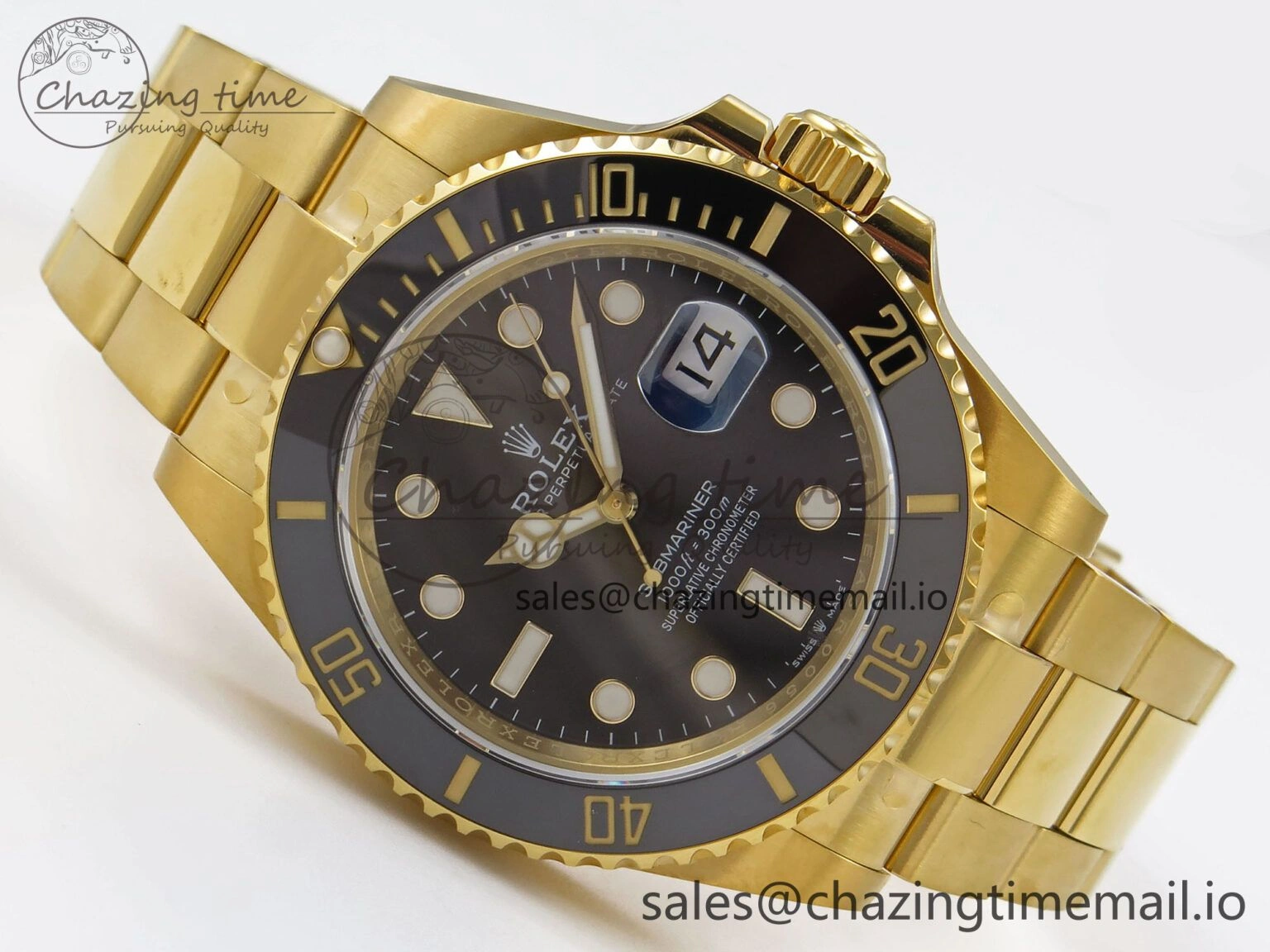 Submariner 41mm 126618 LN YG EWEF Best Edition Black Dial on YG Bracelet A Stylish 967