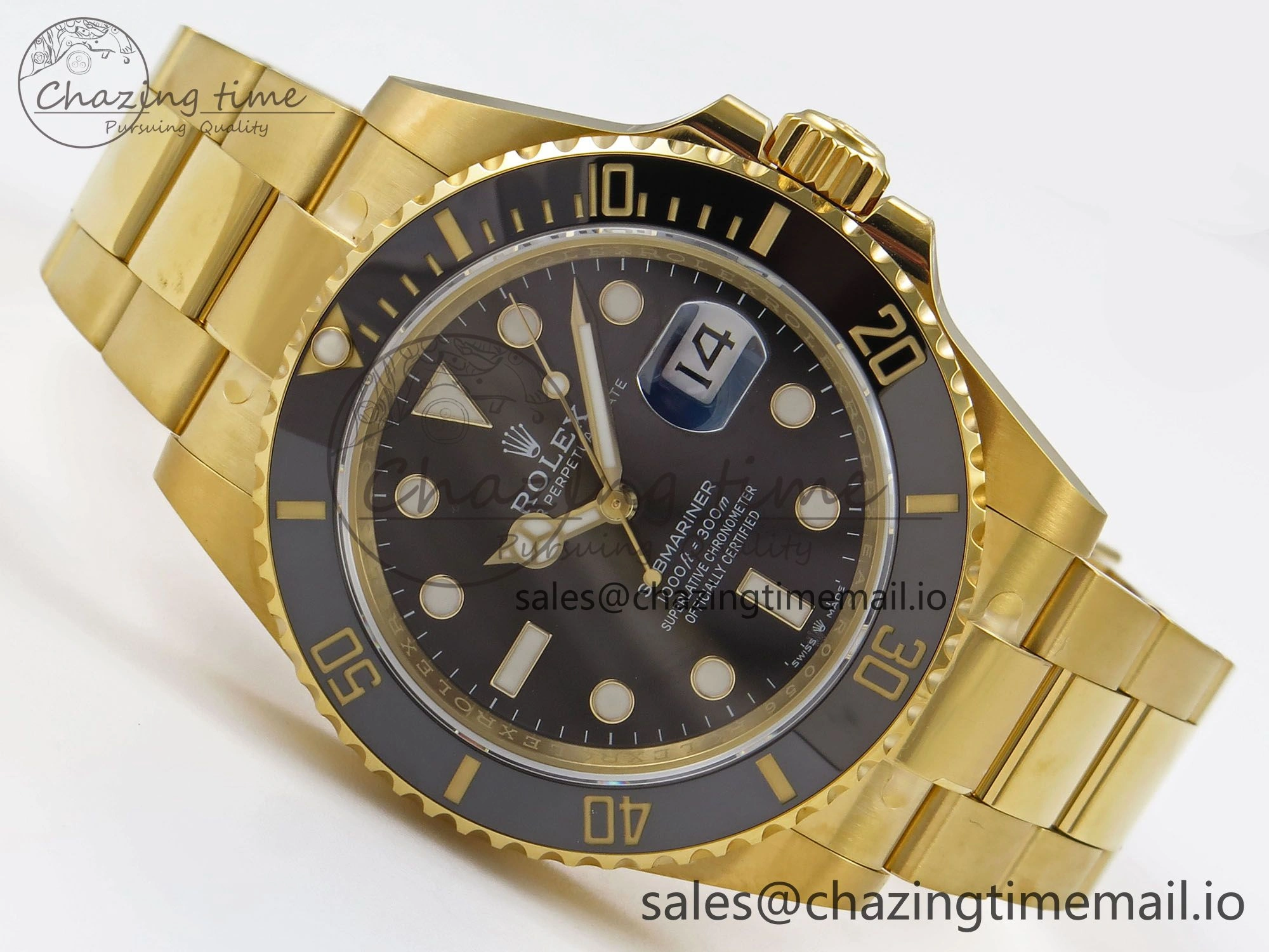 Submariner 41mm 126618 LN YG EWEF Best Edition Black Dial on YG Bracelet A Stylish 967