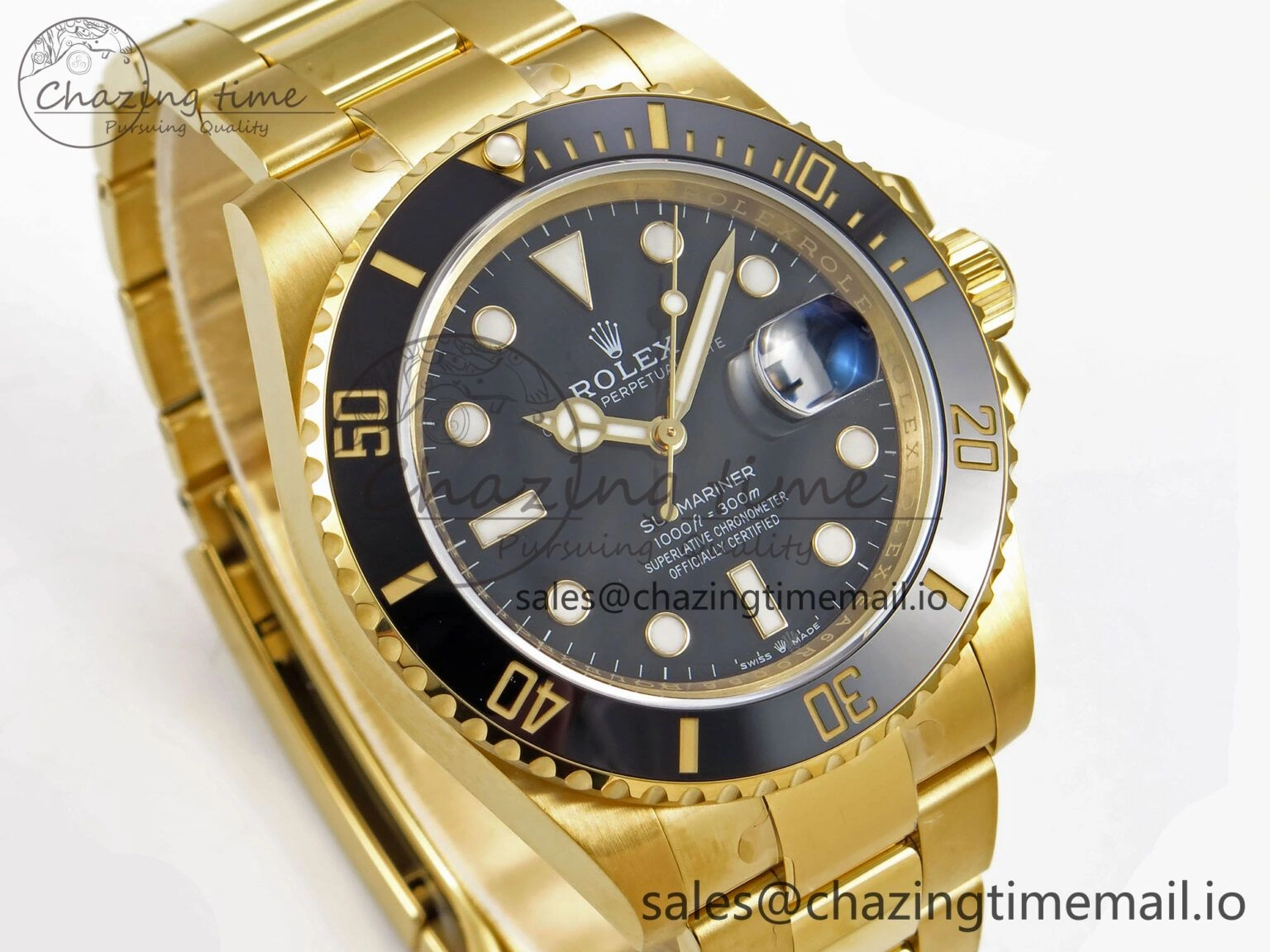 Submariner 41mm 126618 LN YG EWEF Best Edition Black Dial on YG Bracelet A Stylish 967