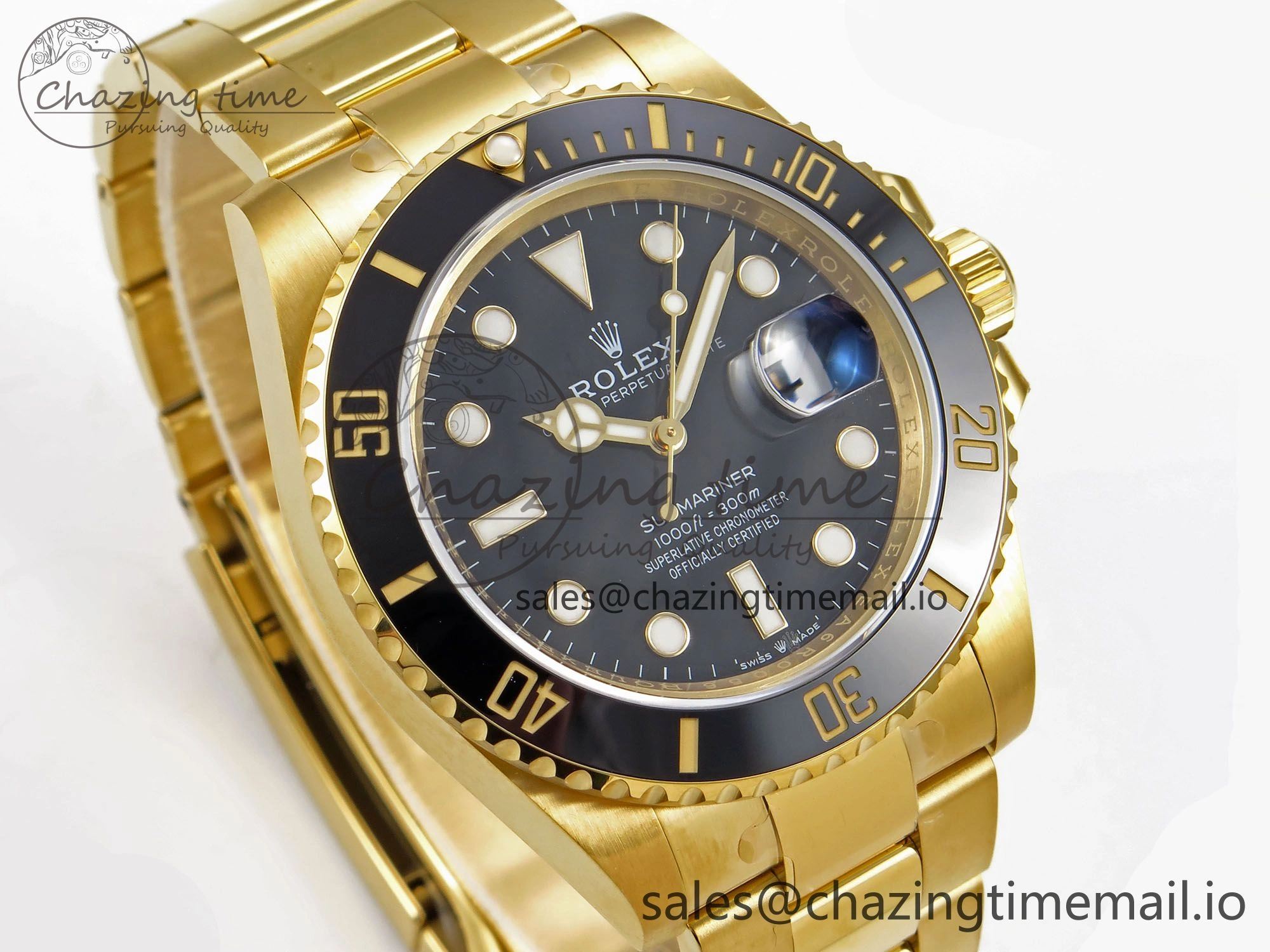 Submariner 41mm 126618 LN YG EWEF Best Edition Black Dial on YG Bracelet A Stylish 967