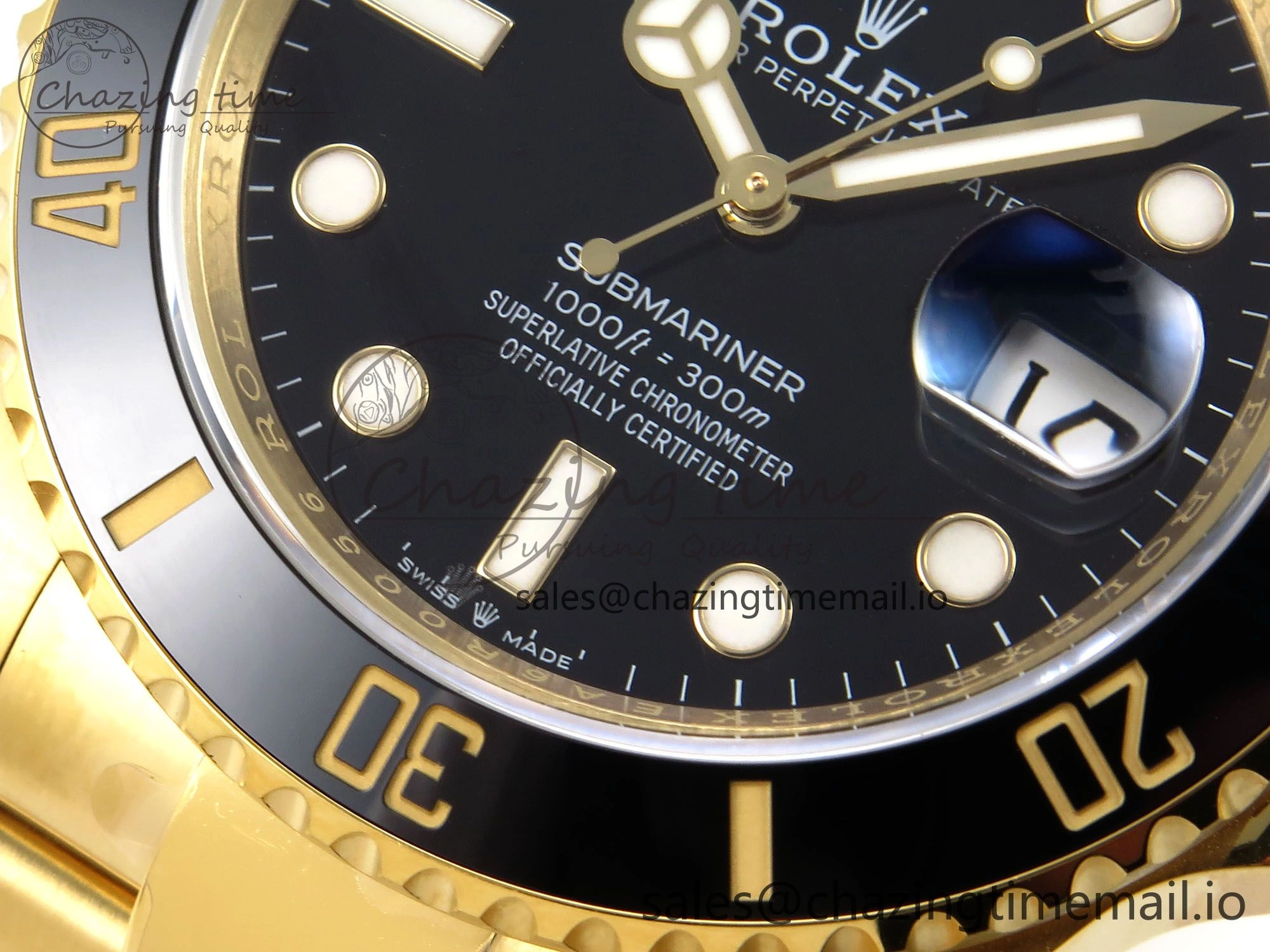 Submariner 41mm 126618 LN YG EWEF Best Edition Black Dial on YG Bracelet A Stylish 967