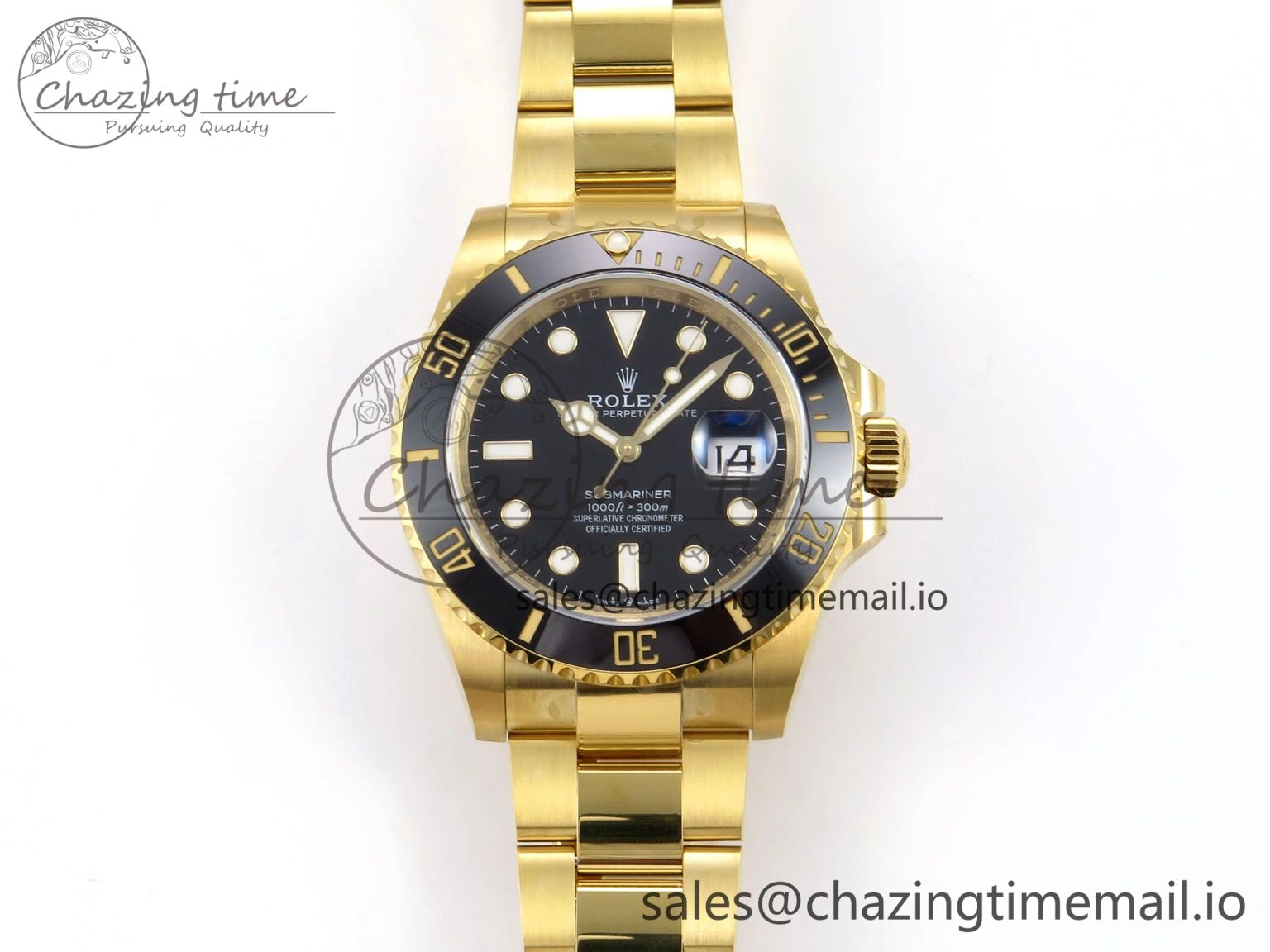 Submariner 41mm 126618 LN YG EWEF Best Edition Black Dial on YG Bracelet A Stylish 967