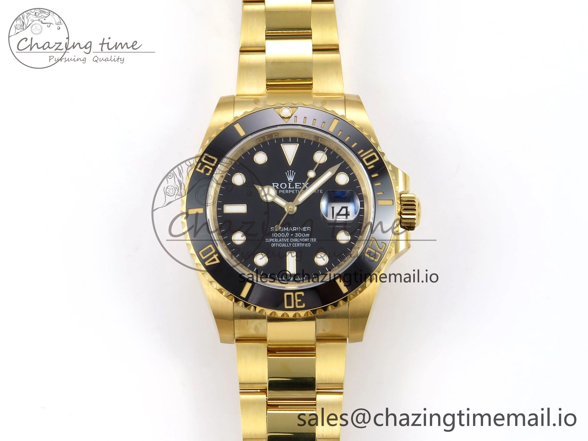 Submariner 41mm 126618 LN YG EWEF Best Edition Black Dial on YG Bracelet A Stylish 967