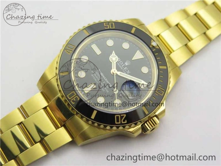 Bright Submariner 41mm 126618 LN YG EWF Black Dial on YG Bracelet A 2616