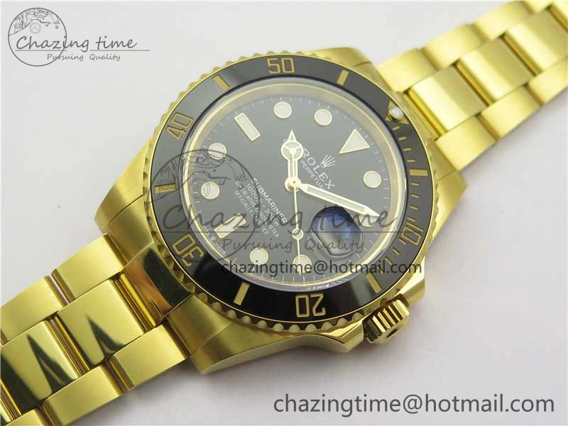 Bright Submariner 41mm 126618 LN YG EWF Black Dial on YG Bracelet A 2616