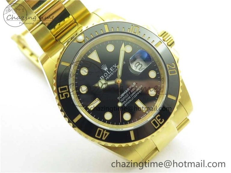 Bright Submariner 41mm 126618 LN YG EWF Black Dial on YG Bracelet A 2616
