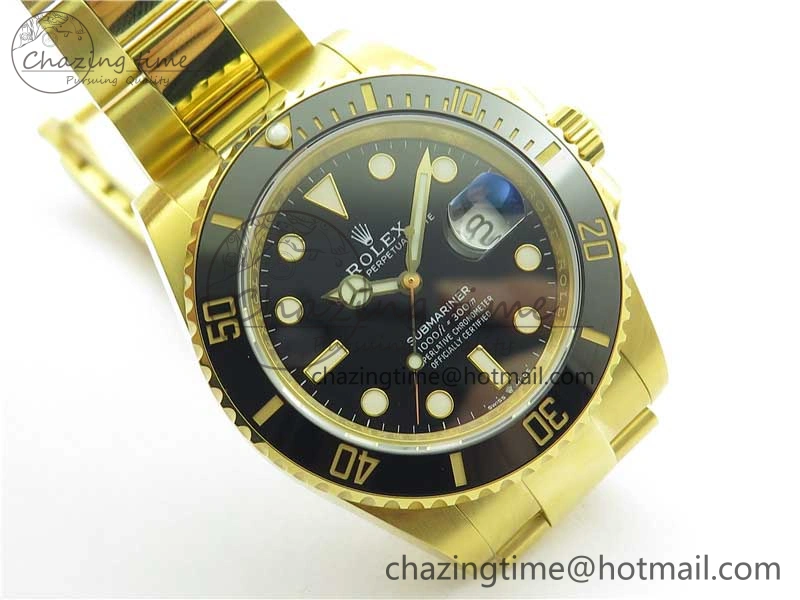 Bright Submariner 41mm 126618 LN YG EWF Black Dial on YG Bracelet A 2616