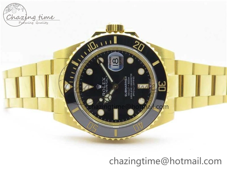 Bright Submariner 41mm 126618 LN YG EWF Black Dial on YG Bracelet A 2616