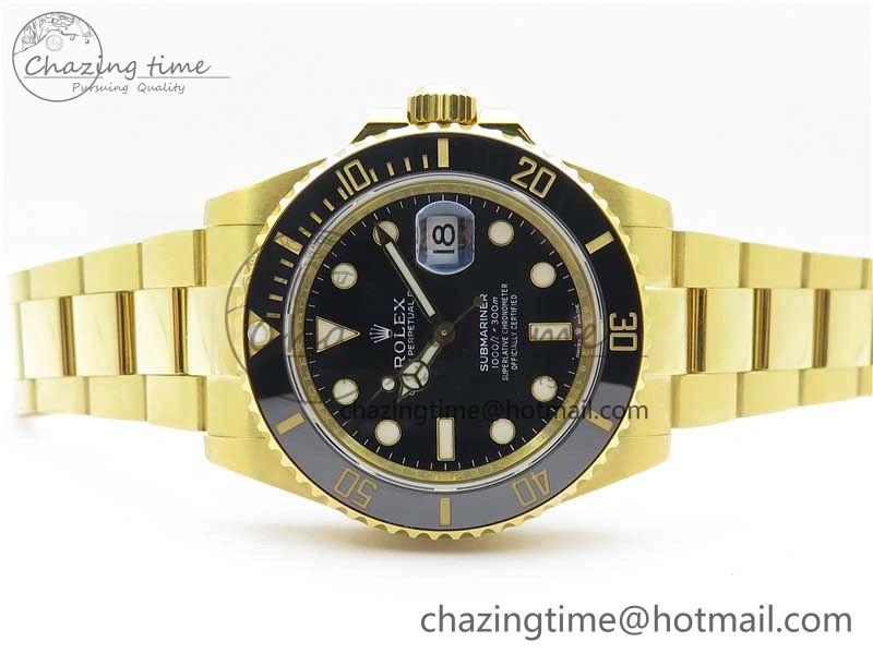 Bright Submariner 41mm 126618 LN YG EWF Black Dial on YG Bracelet A 2616