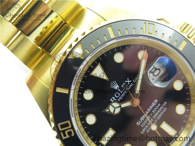 Bright Submariner 41mm 126618 LN YG EWF Black Dial on YG Bracelet A 2616