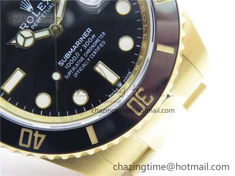 Bright Submariner 41mm 126618 LN YG EWF Black Dial on YG Bracelet A 2616