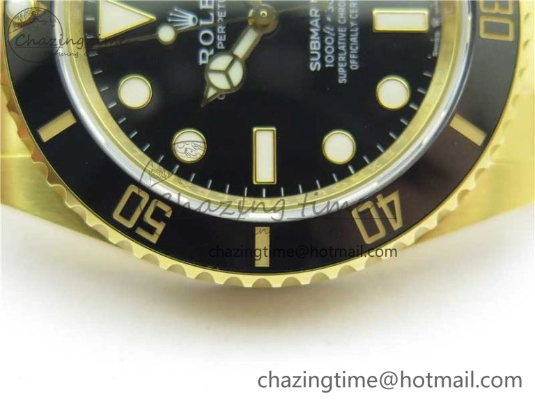 Bright Submariner 41mm 126618 LN YG EWF Black Dial on YG Bracelet A 2616
