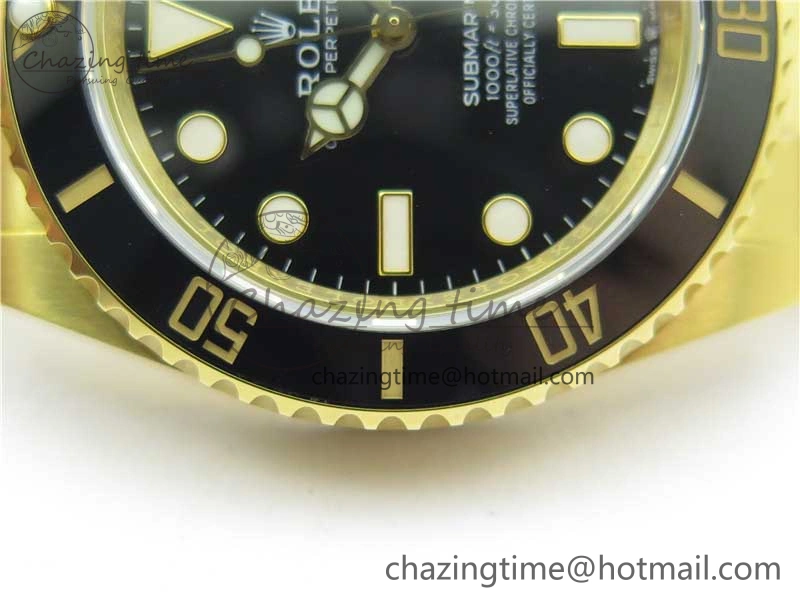 Bright Submariner 41mm 126618 LN YG EWF Black Dial on YG Bracelet A 2616