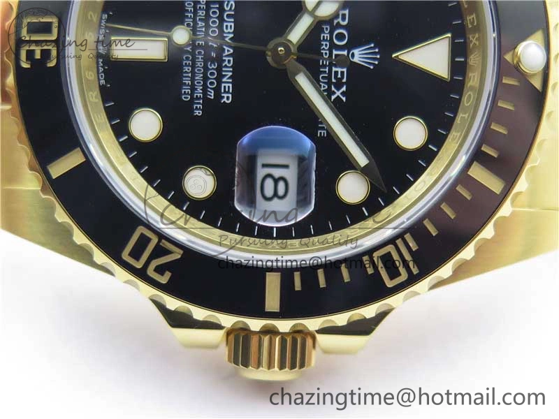 Bright Submariner 41mm 126618 LN YG EWF Black Dial on YG Bracelet A 2616