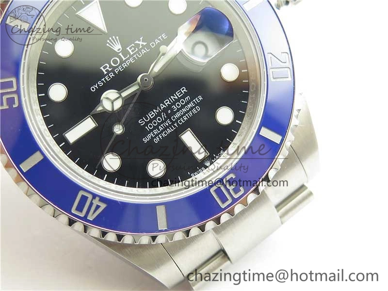 Submariner 41mm 126619 LB Blue Ceramic 904L Steel ROF 1:1 Best Edition Black Dial on SS Bracelet A Compact 2799