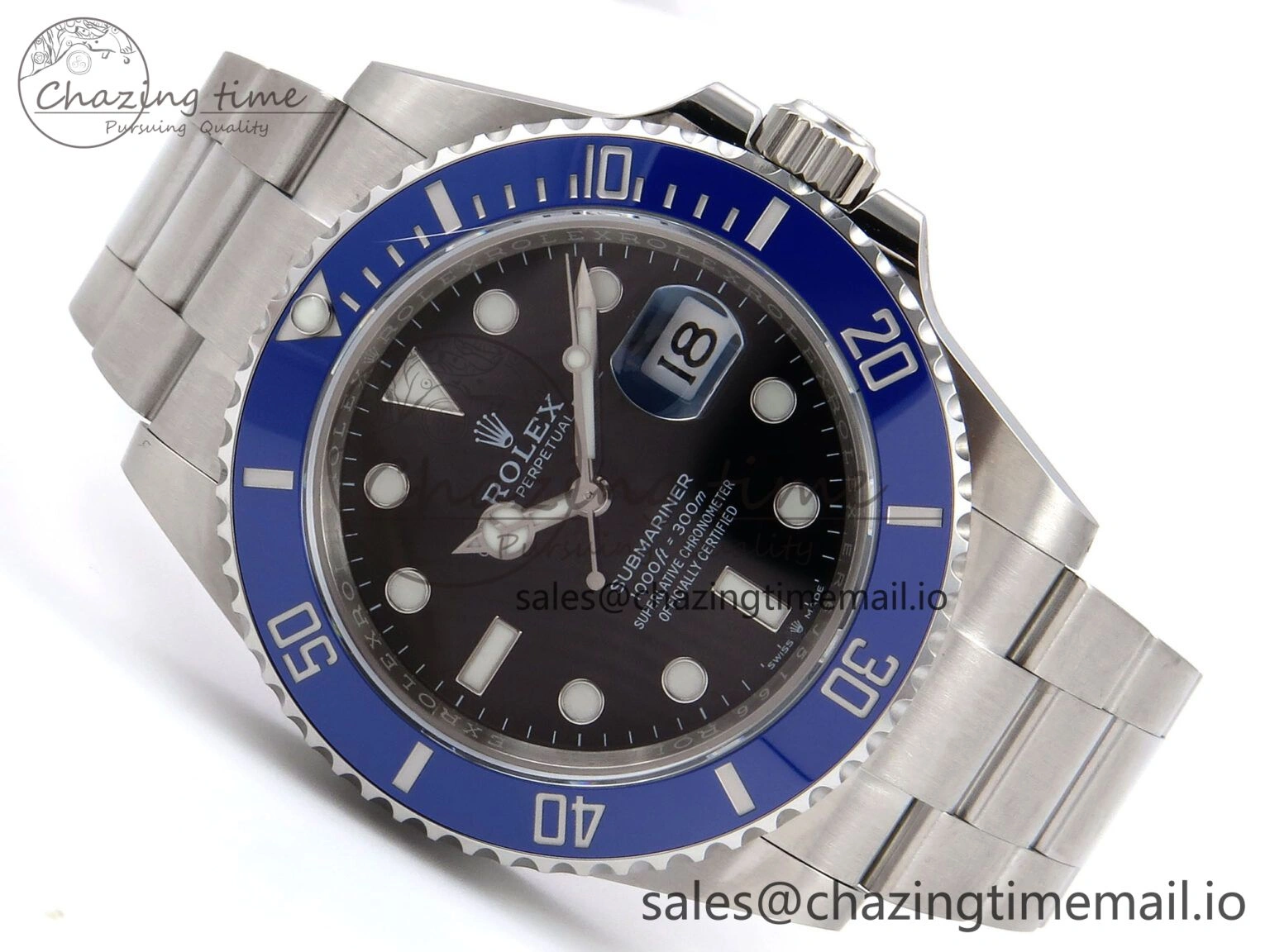 Submariner 41mm 126619 LB Blue Ceramic EWEF Best Edition on Bracelet SH SoftTouch 1036