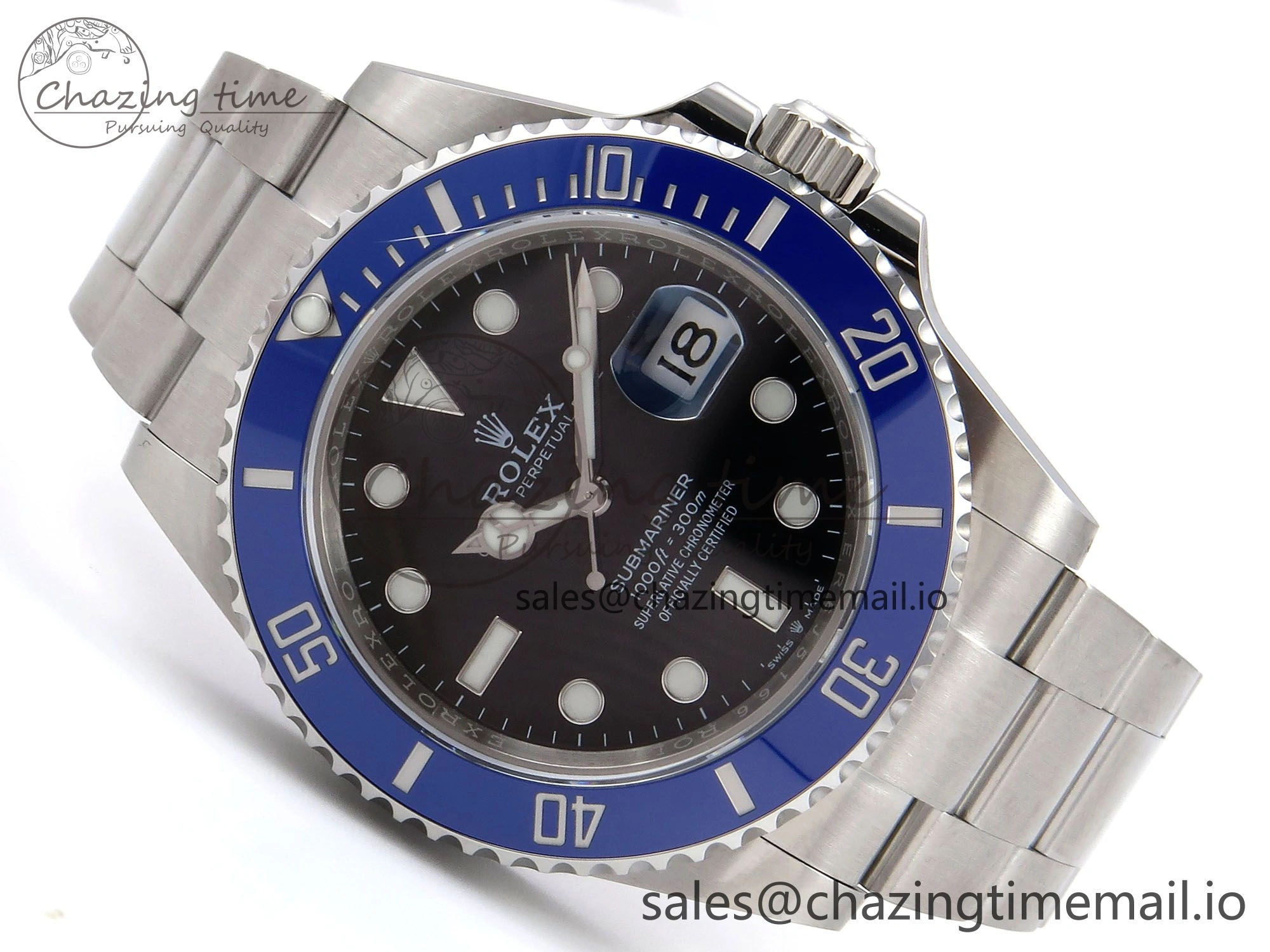 Submariner 41mm 126619 LB Blue Ceramic EWEF Best Edition on Bracelet SH SoftTouch 1036