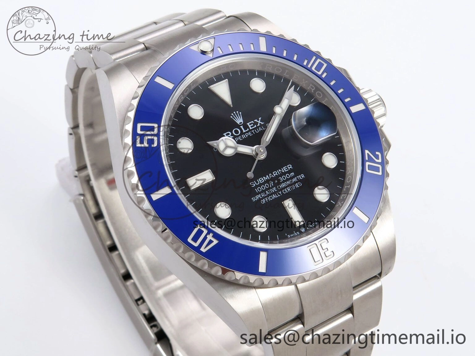 Submariner 41mm 126619 LB Blue Ceramic EWEF Best Edition on Bracelet SH SoftTouch 1036