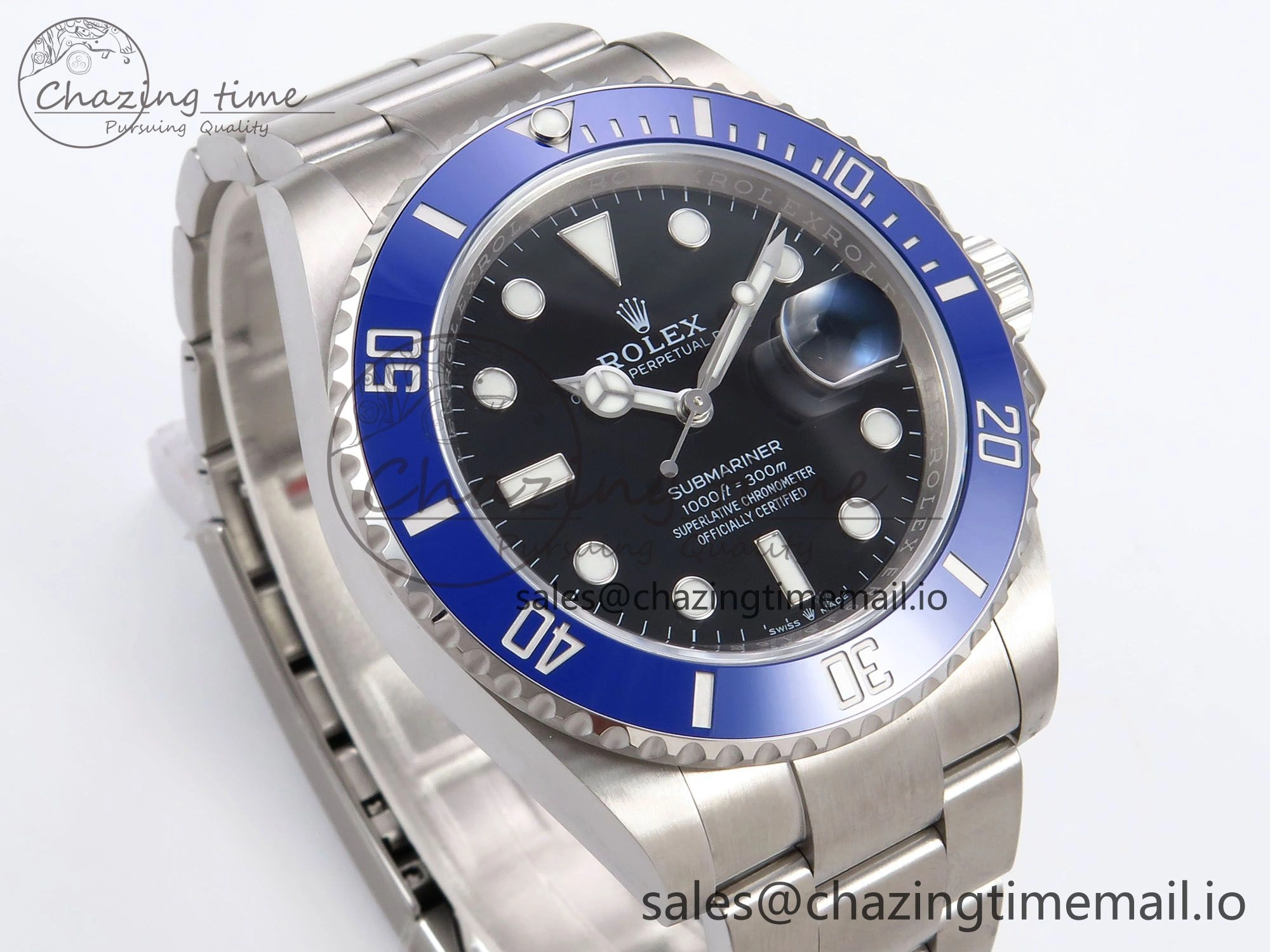 Submariner 41mm 126619 LB Blue Ceramic EWEF Best Edition on Bracelet SH SoftTouch 1036
