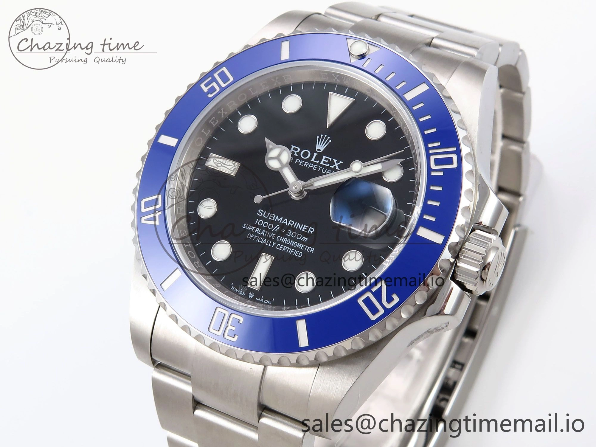 Submariner 41mm 126619 LB Blue Ceramic EWEF Best Edition on Bracelet SH SoftTouch 1036
