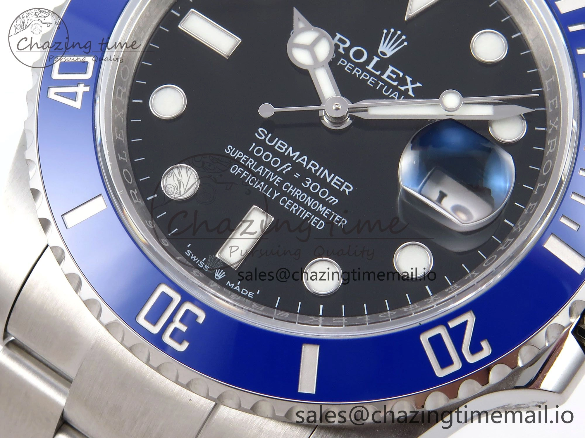 Submariner 41mm 126619 LB Blue Ceramic EWEF Best Edition on Bracelet SH SoftTouch 1036