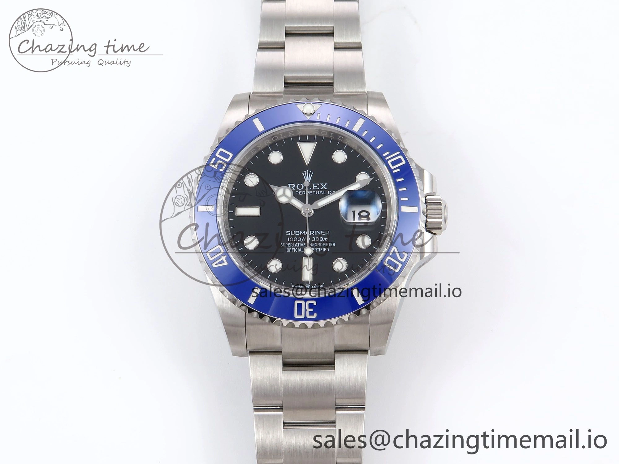 Submariner 41mm 126619 LB Blue Ceramic EWEF Best Edition on Bracelet SH SoftTouch 1036