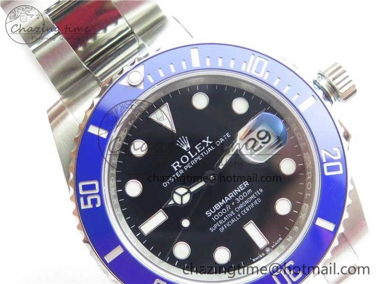 SunProtective Submariner 41mm 126619 LB Blue Ceramic EWF Black Dial on SS Bracelet A 2766