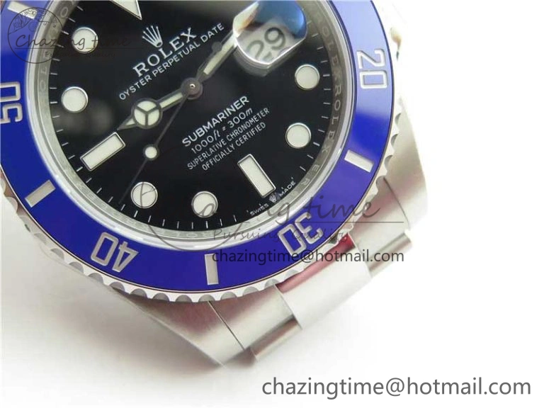 SunProtective Submariner 41mm 126619 LB Blue Ceramic EWF Black Dial on SS Bracelet A 2766