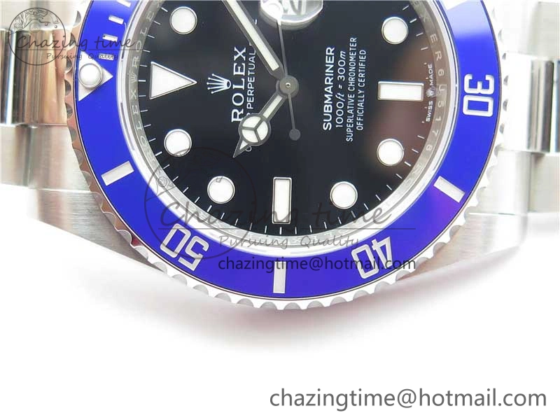 SunProtective Submariner 41mm 126619 LB Blue Ceramic EWF Black Dial on SS Bracelet A 2766