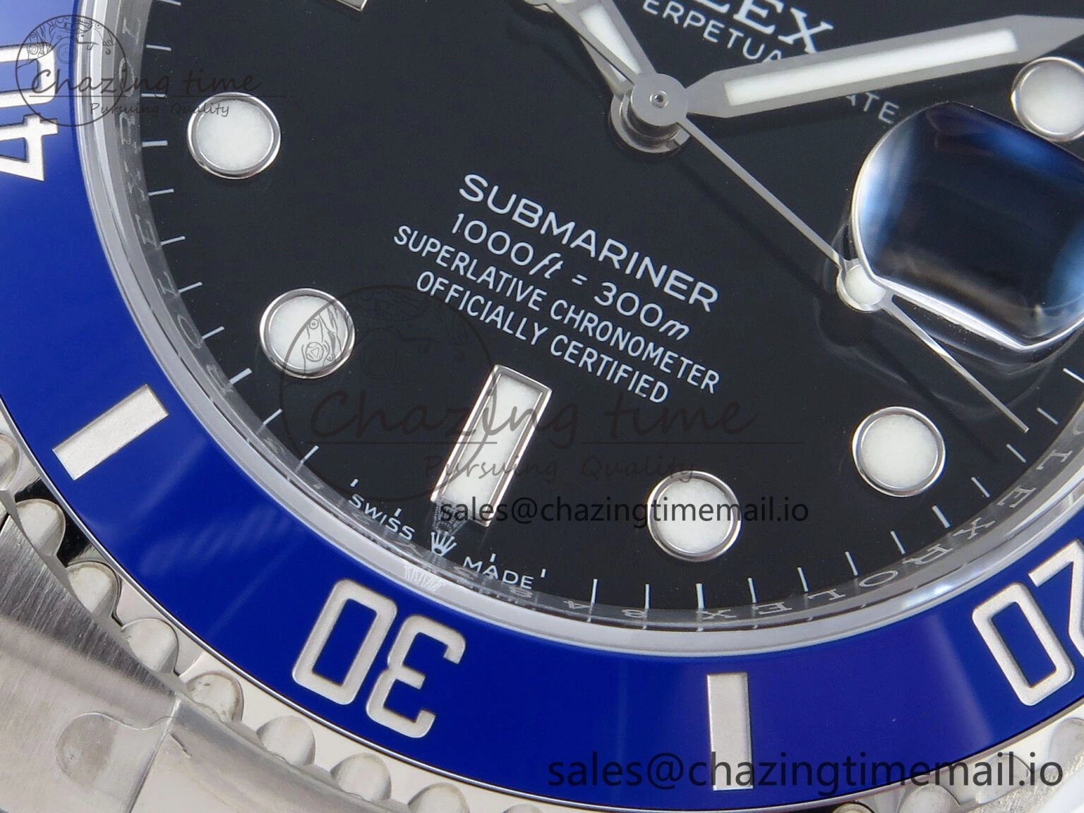 Submariner 41mm 126619 LB TWSF SS Blue Ceramic Black Dial on SS Bracelet SH FashionForward 289