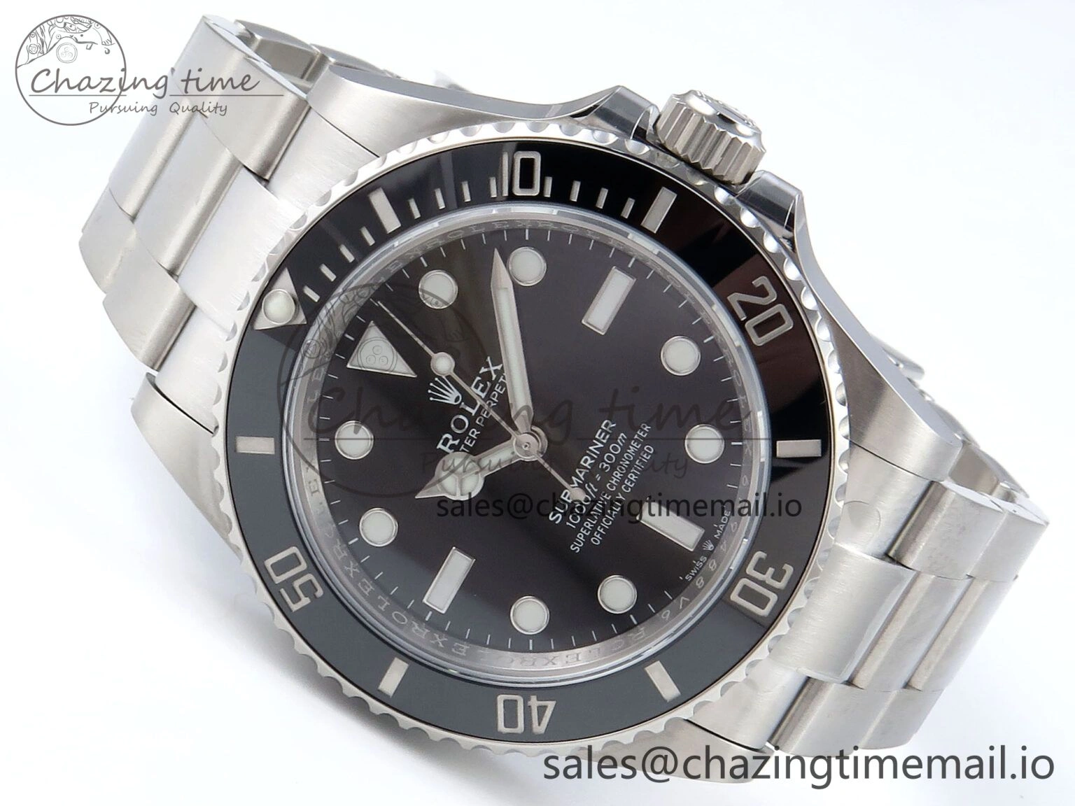 Submariner 41mm No Date 124060 SS ARF 1:1 Best Edition Steel Black Dial 904L SS Oyster Bracelet SH Soft 363