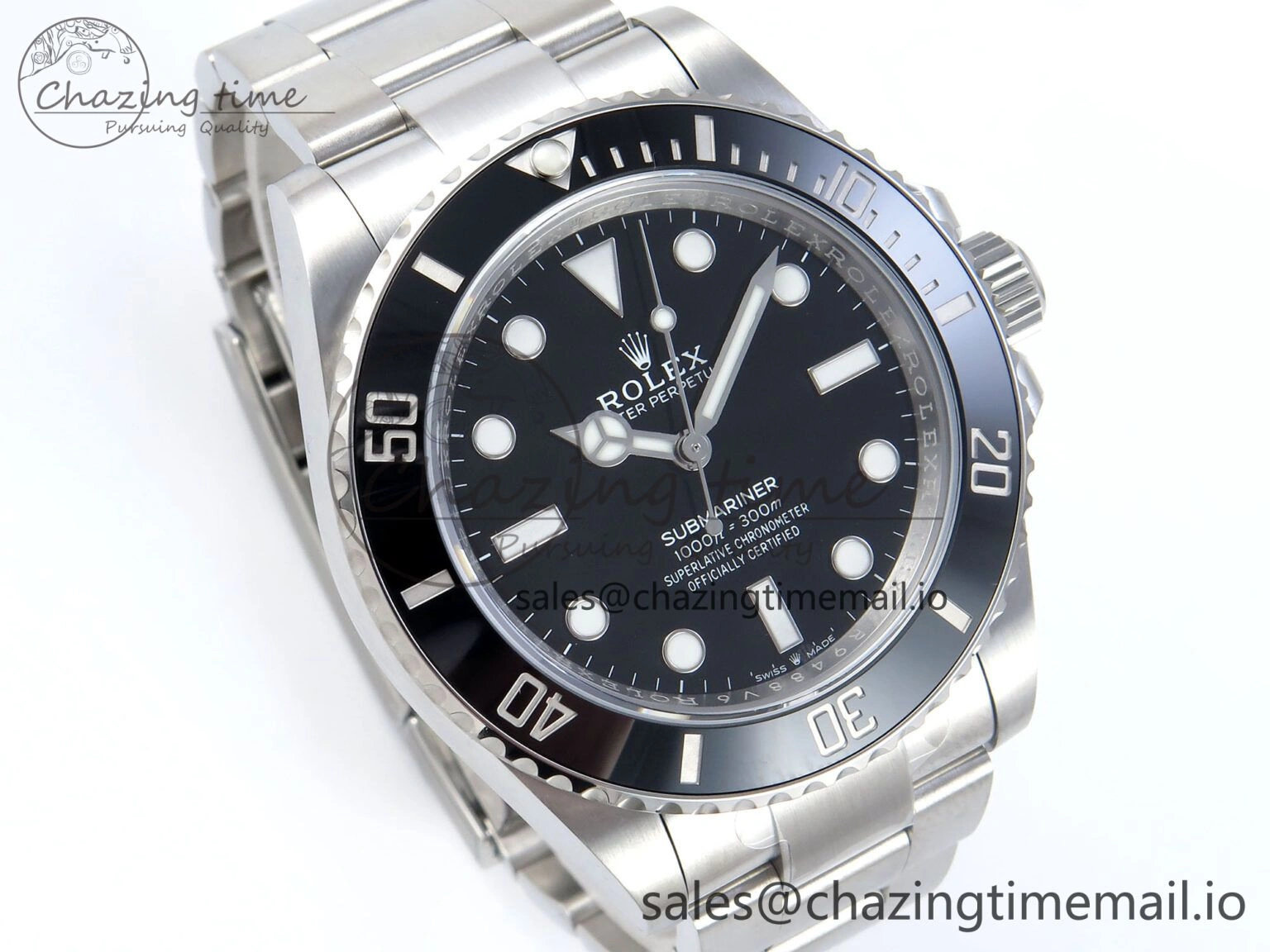 Submariner 41mm No Date 124060 SS ARF 1:1 Best Edition Steel Black Dial 904L SS Oyster Bracelet SH Soft 363