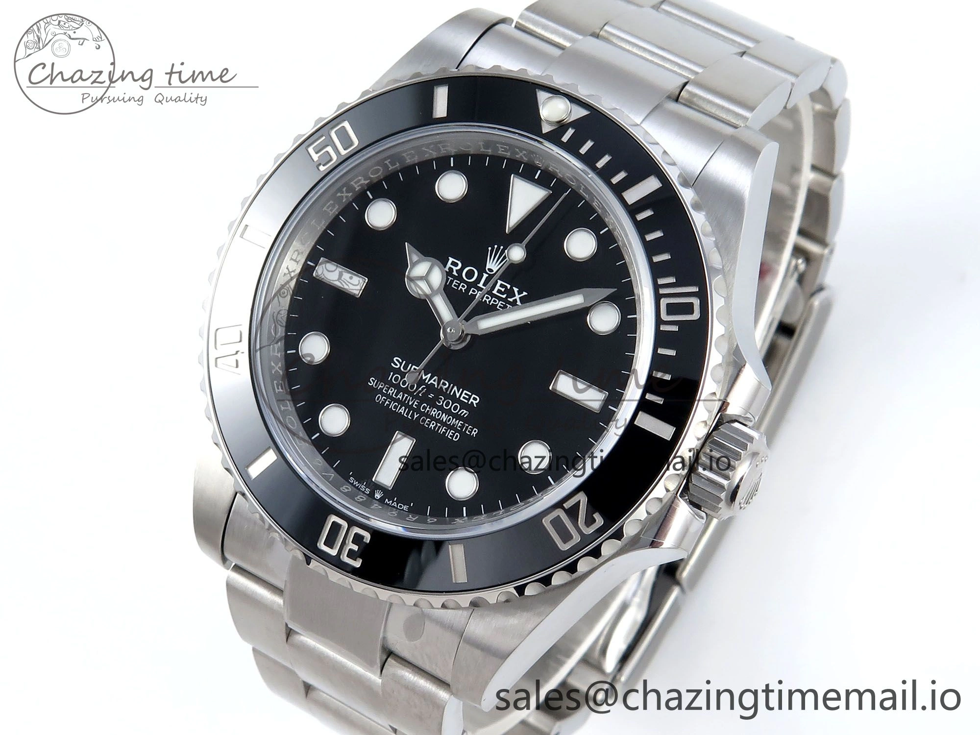 Submariner 41mm No Date 124060 SS ARF 1:1 Best Edition Steel Black Dial 904L SS Oyster Bracelet SH Soft 363