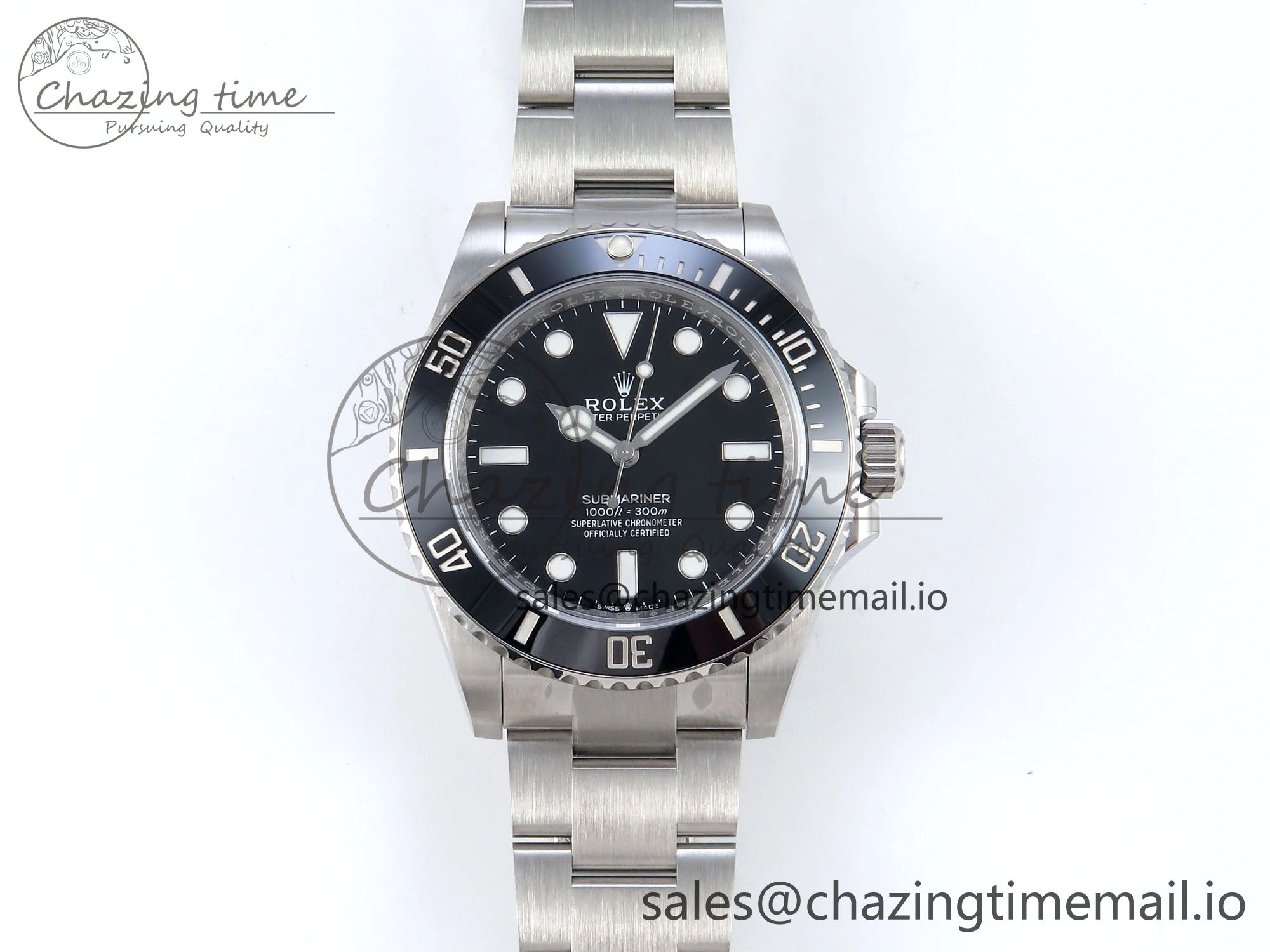 Submariner 41mm No Date 124060 SS ARF 1:1 Best Edition Steel Black Dial 904L SS Oyster Bracelet SH Soft 363