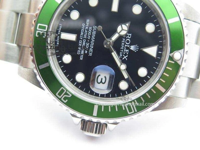 Breathable Submariner BP Maker 16610 Green Dial On SS Bracelet A 3870