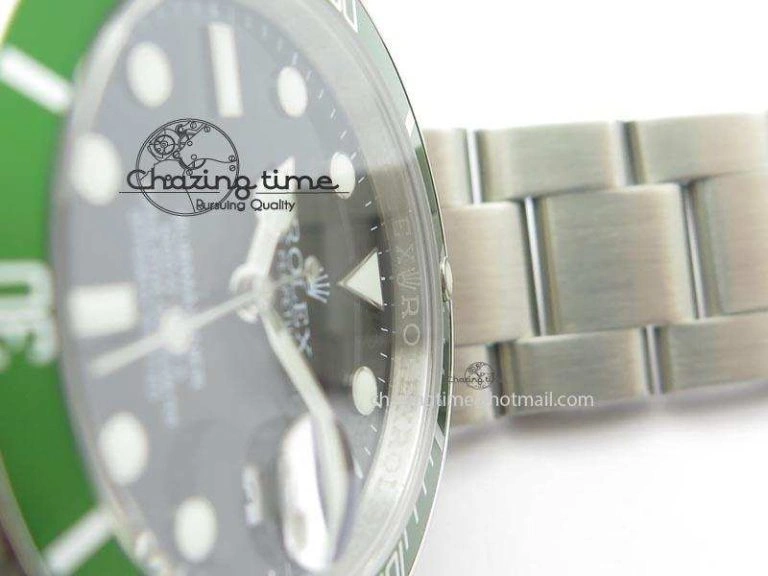 Breathable Submariner BP Maker 16610 Green Dial On SS Bracelet A 3870