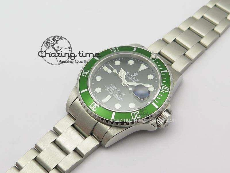 Breathable Submariner BP Maker 16610 Green Dial On SS Bracelet A 3870
