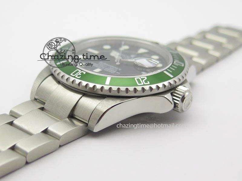 Breathable Submariner BP Maker 16610 Green Dial On SS Bracelet A 3870