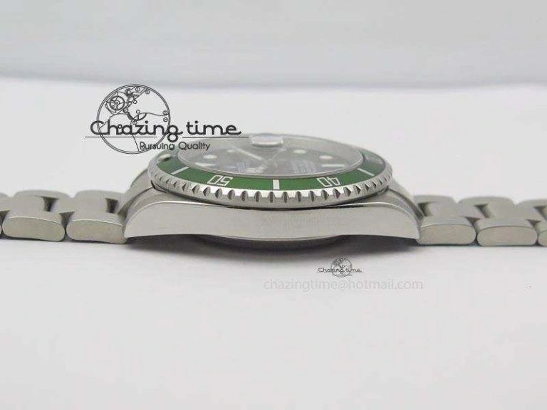 Breathable Submariner BP Maker 16610 Green Dial On SS Bracelet A 3870
